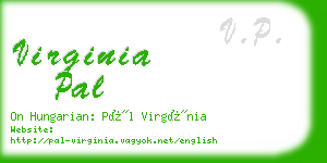 virginia pal business card